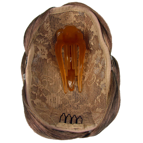 Jessica Simpson Hairdo Braided Chignon Clip In Bun Hair Ginger Brown