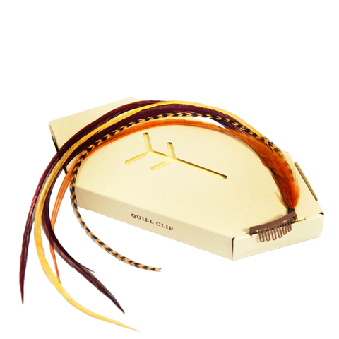 Fine Featherheads Autumn Quill Clips