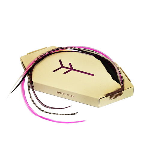 Fine Featherheads Lipstick Quill Clips