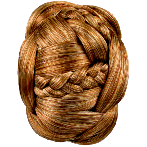 Jessica Simpson Hairdo Braided Chignon Clip In Bun Hair Red Blonde