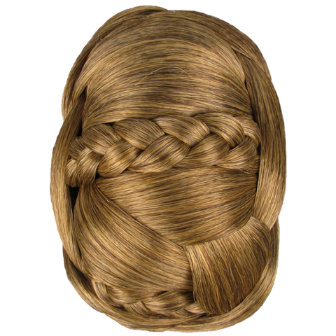 Jessica Simpson Hairdo Braided Chignon Clip In On Bun Hair Dark Blonde