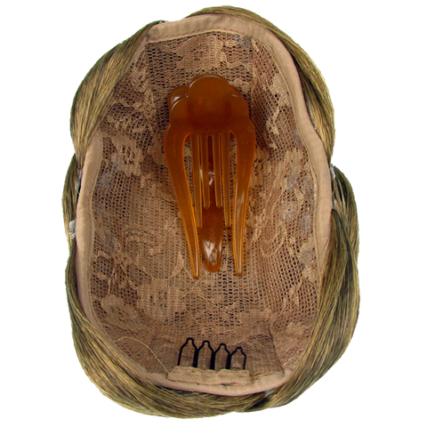 Jessica Simpson Hairdo Braided Chignon Clip In On Bun Hair Dark Blonde