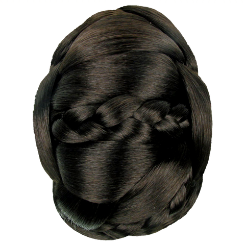 Jessica Simpson Hairdo Braided Chignon Clip In On Bun Hair Dark Brown