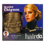 Jessica Simpson Hairdo Braided Chignon Clip In On Bun Hair Dark Blonde