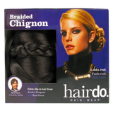 Jessica Simpson Hairdo Braided Chignon Clip In On Bun Hair Dark Brown