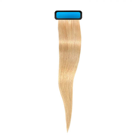 Light blond 18 inches straight pre taped european remy hair extensions
