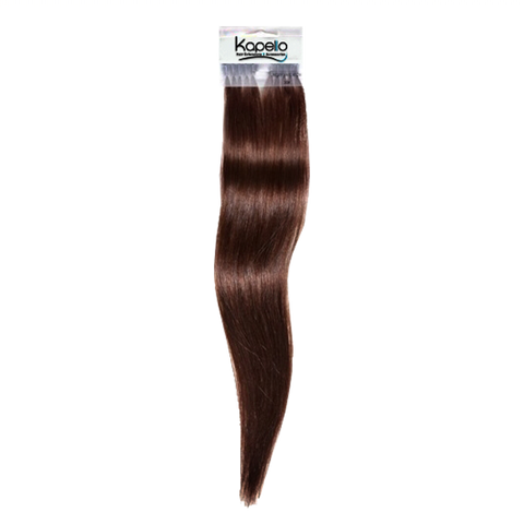 Mousy brown 18 inches straight pre taped european remy hair extensions